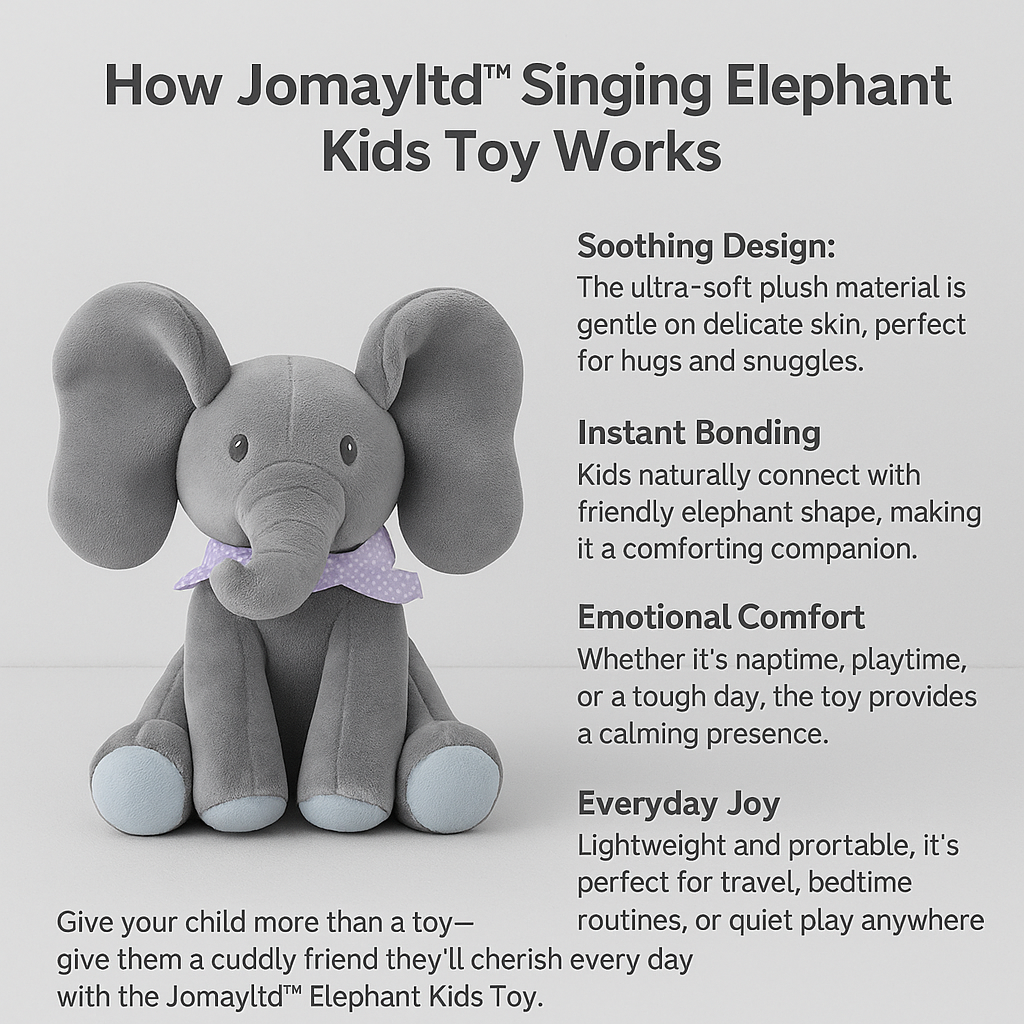 Jomayltd™ Singing Elephant Kids Toy