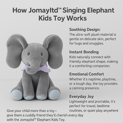 Jomayltd™ Singing Elephant Kids Toy
